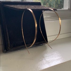 Lana large upside down hoop earrings gold